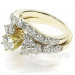 3.00CT Round Cut Diamonds Bridal Set