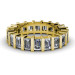 5.50CT Emerald Cut Diamonds Eternity Band