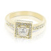 1.80CT Princess and Round Cut Diamonds Engagement Ring