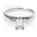 0.55CT Emerald Cut Diamond Solitaire Ring