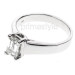 0.55CT Emerald Cut Diamond Solitaire Ring