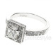 1.90CT Princess Cut Diamonds Engagement Ring