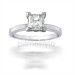 0.70CT Princess Cut Diamond Solitaire Ring