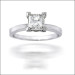 0.55CT Princess Cut Diamond Solitaire Ring