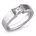 0.35CT Princess Cut Diamond Solitaire Ring