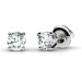 Diamond Stud Earrings with 1.50CT Total Weight and Platinum Setting