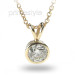 0.80CT Round Cut Diamond Solitaire Pendant