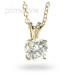 0.25CT Round Cut Diamond Solitaire Pendant
