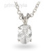 0.80CT Oval Cut Diamond Solitaire Pendant