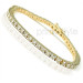 14KT Yellow Gold 1.00CT Round Cut Diamonds Tennis Bracelet