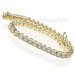 3.00CT Round Cut 14KT Yellow Gold Diamonds Tennis Bracelet 