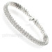 14KT White Gold 2.00CT Round Cut Diamonds Tennis Bracelet