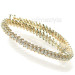 14KT Yellow Gold 1.00CT Round Cut Diamonds Tennis Bracelet