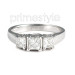 0.50CT Princess Cut Diamonds Three Stone Ring
