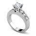 1.65CT Princess and Round Cut Diamonds Engagement Ring