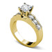 1.30CT Princess and Round Cut Diamonds Engagement Ring