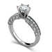 1.05CT Round Cut Diamonds Engagement Ring