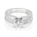 3.40CT Princess Cut Diamonds Engagement Ring