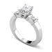 1.30CT Emerald Cut Diamonds Engagement Ring
