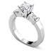 1.30CT Princess Cut Diamonds Engagement Ring