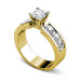 1.85CT Princess and Round Cut Diamonds Engagement Ring