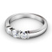 0.85CT Round Cut Diamonds Three Stone Ring