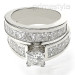 6.00CT Princess Cut Diamond Bridal Set 