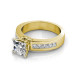 1.25CT Princess Cut Diamonds Engagement Ring