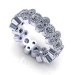 1.70CT Round Cut Diamonds Eternity Band