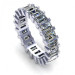 5.20CT Emerald Cut Diamonds Eternity Band