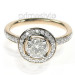 1.35CT Round Cut Diamonds Engagement Ring