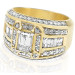 2.50CT Emerald and Round Cut Diamonds Engagement Ring