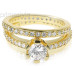 Incredible Diamond Bridal Set with Over 100 Round Cut Diamonds and 2.00CT Weight 