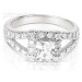1.25CT princess and round Cut Diamonds Engagement Ring
