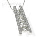 Diamond Journey Pendant 14KT White Gold 1.20CT Diamonds and VS1-VS2 Clarity