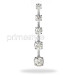 1.10CT Diamonds (VS2-SI1 Clarity) 14KT White Gold Diamond Journey Pendant.