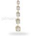 1.10CT Diamonds (VS2-SI1 Clarity) 14KT Yellow Gold Diamond Journey Pendant.