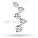 VS1-VS2 SI1-SI2 Clarity, Platinum 1.13CT Diamond Journey Pendant.