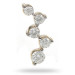 VS2-SI1 SI1-SI2 Clarity, 14KT Yellow Gold 1.10CT Diamond Journey Pendant.