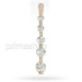 18KT Yellow Gold 1.40CT Diamonds (VS2-SI1 Clarity) Diamond Journey Pendant.
