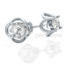 14KT White Gold Setting Diamond Stud Earrings Of 1.10CT Total Weight