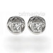 Princess Cut 0.70CT Weight 14KT White Gold Diamond Stud Earrings