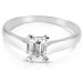 0.35CT Emerald Cut Diamond Solitaire Ring