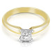 0.35CT Princess Cut Diamond Solitaire Ring