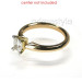 14KT Yellow Gold Radiant Cut Solitaire Ring