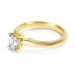 14KT Yellow Gold Emerald Cut Solitaire Ring