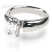 0.35CT Emerald Cut Diamond Solitaire Ring
