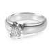 0.55CT Princess Cut Diamond Solitaire Ring