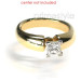 14KT Yellow Gold Princess Cut Solitaire Ring