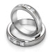 0.65CT Princess Cut Diamonds Wedding Set In 14KT White Gold